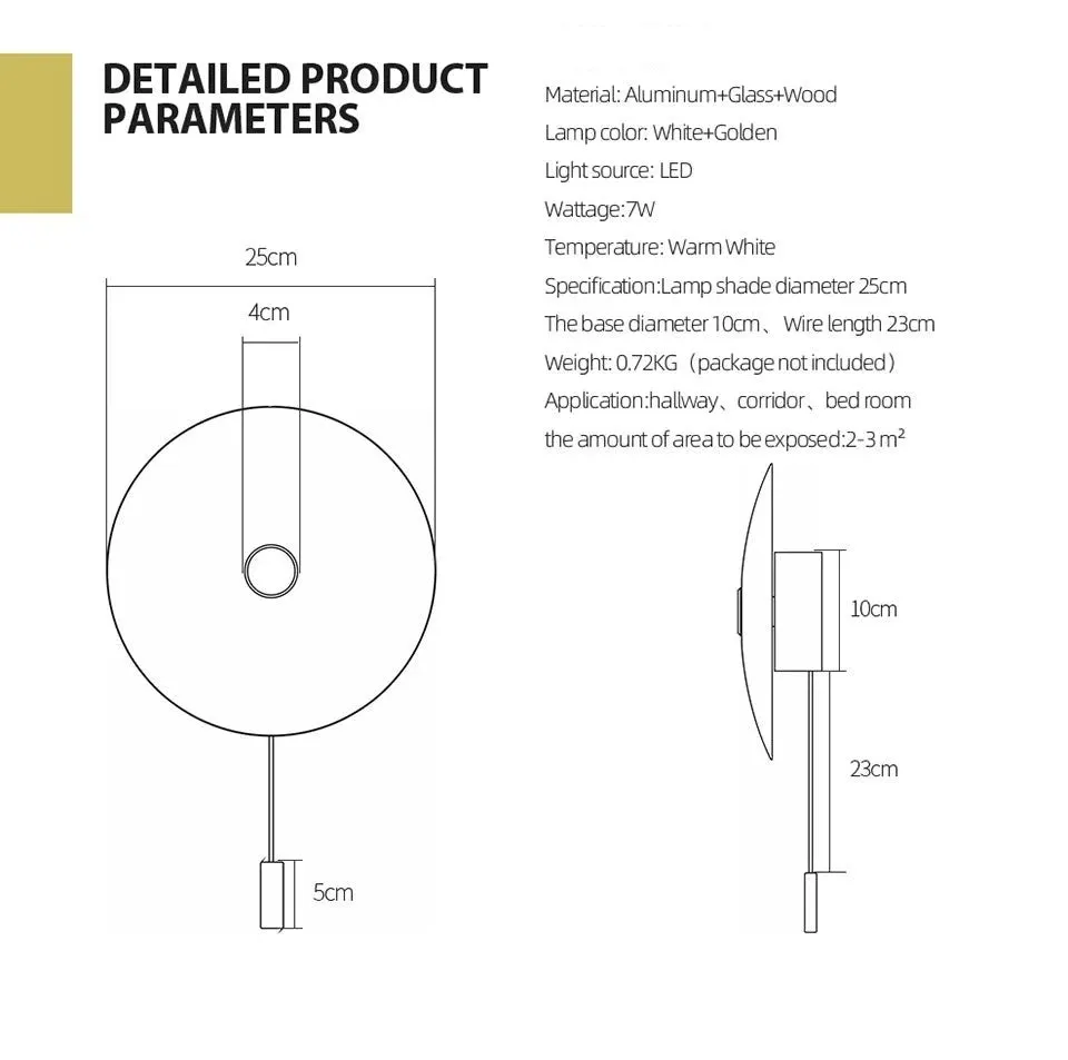 AiS Yiyet Rounded LED Wall / Ceiling Light