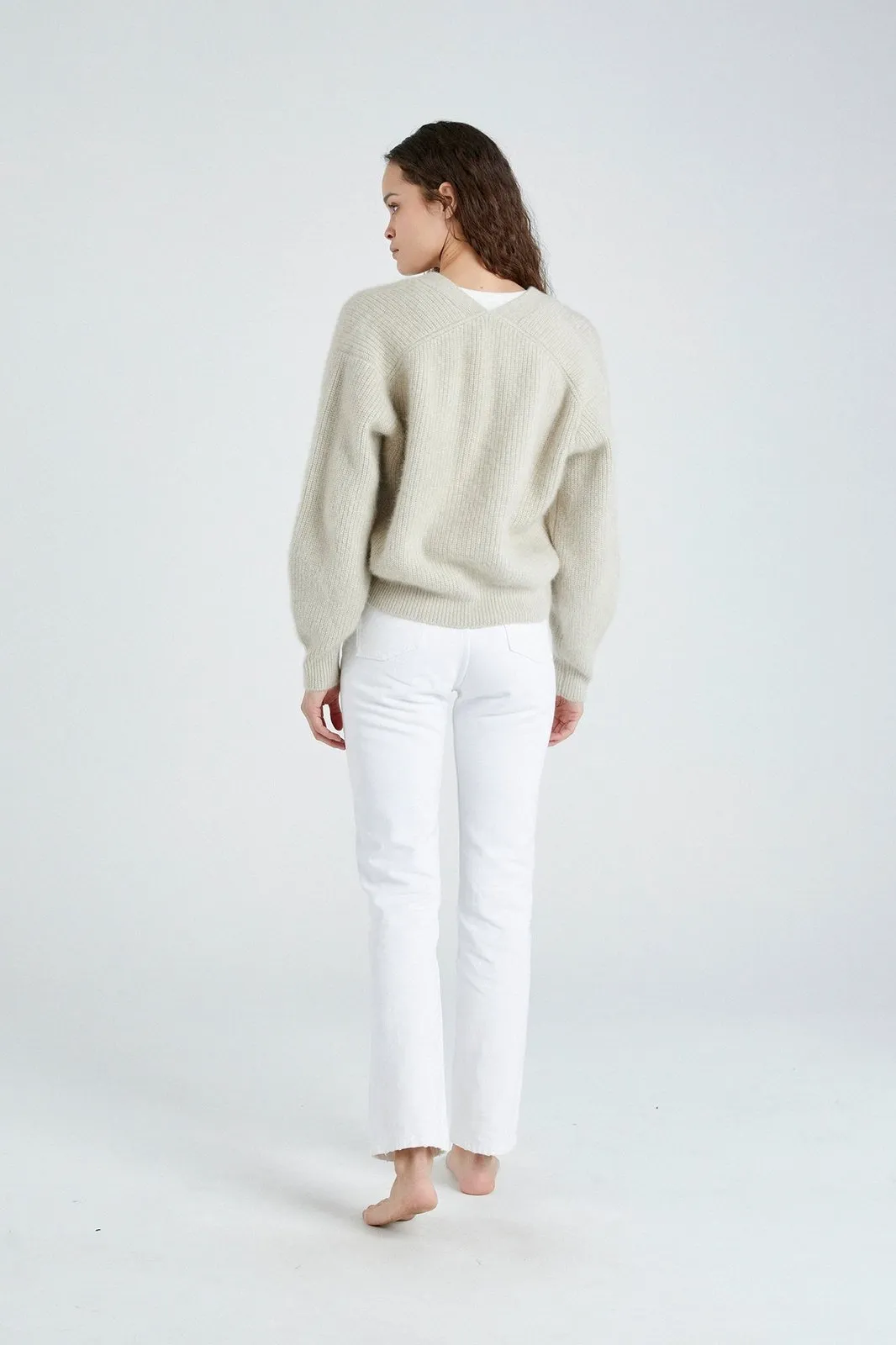   Beryll Cashmere Cardigan Sweater | Shell Beach