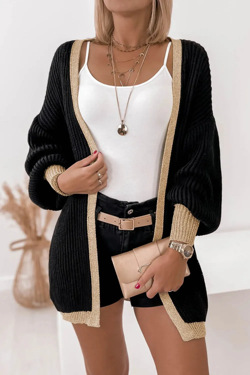 Bexley Lantern Sleeves Cardigan