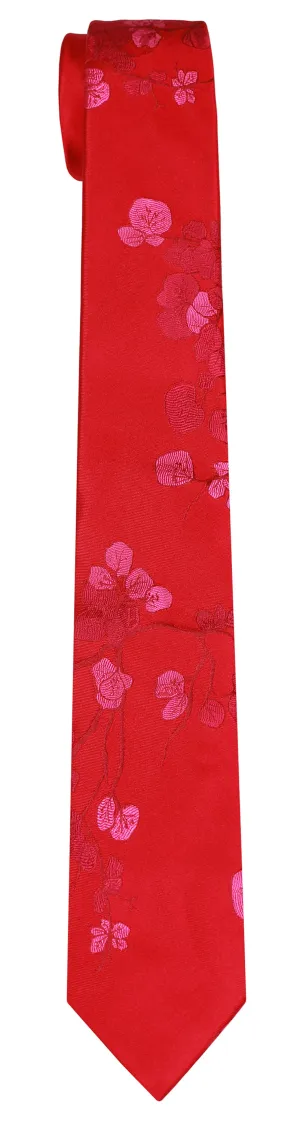 Bougainvillea Tie in Red