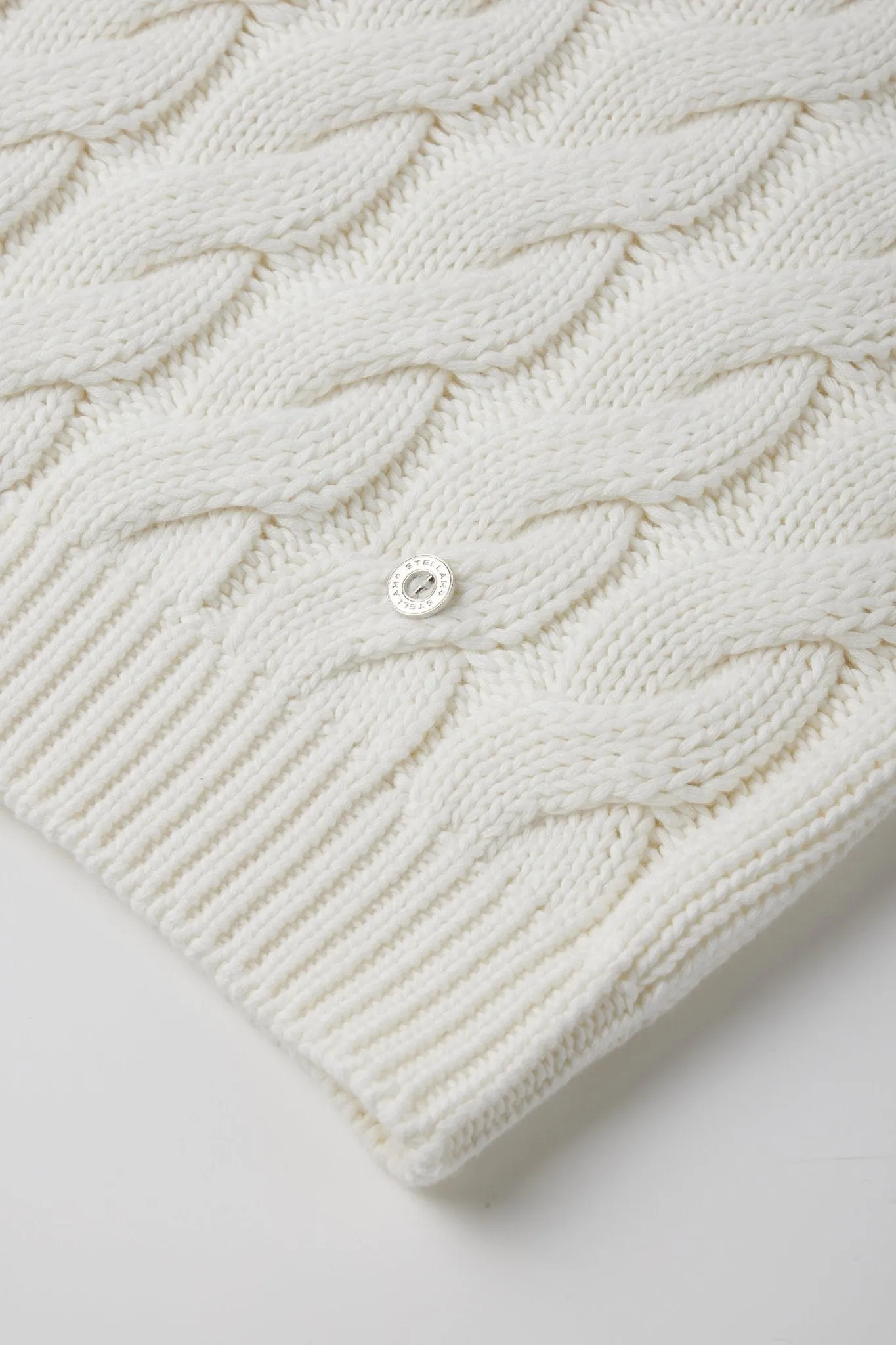 CARMEN cotton cable-knit sweater (White)