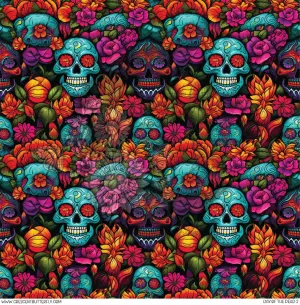 Day of the dead 2 Printed Vinyl Sheet/Wrap