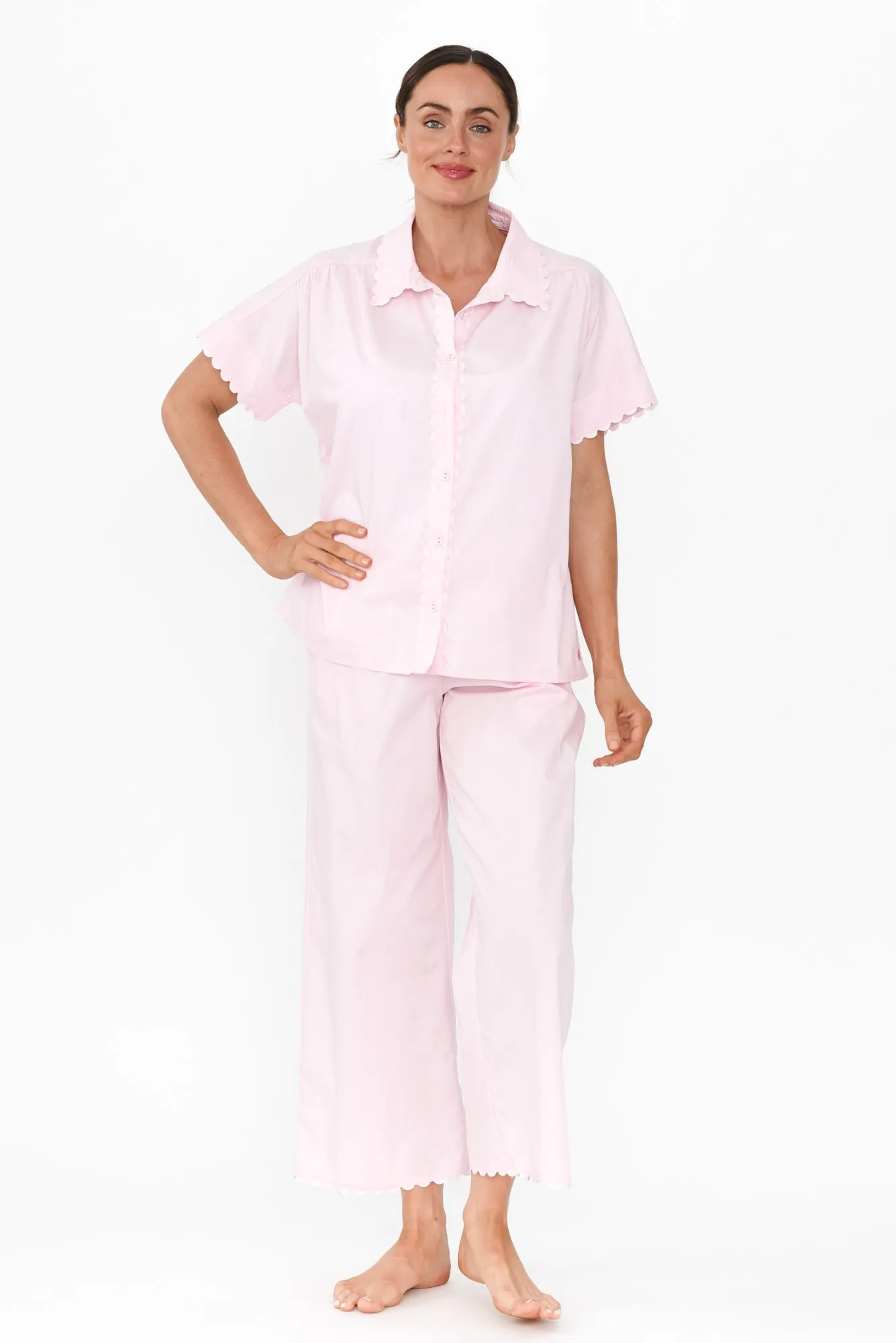 Elbie Pink Cotton Pyjama Pants