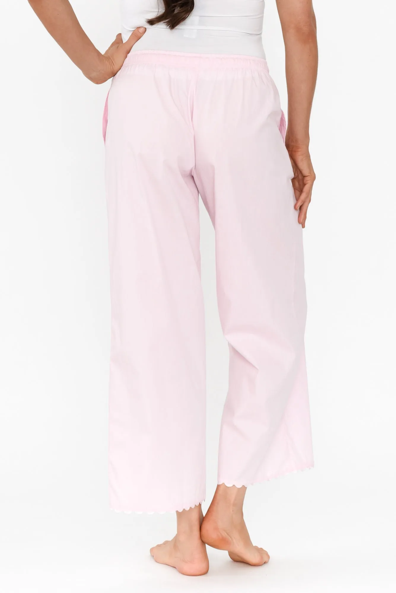 Elbie Pink Cotton Pyjama Pants