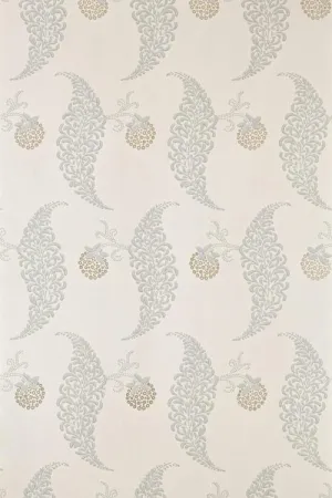 Farrow & Ball Wallpaper Rossyln BP1908 Grey Blue / Off White