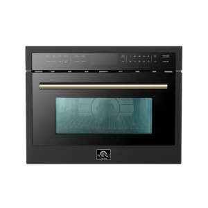 FORNO Oliena Espresso  24″ 1750 Watt Compact Oven & 1000 Watt Microwave, 1.6 cu. ft.