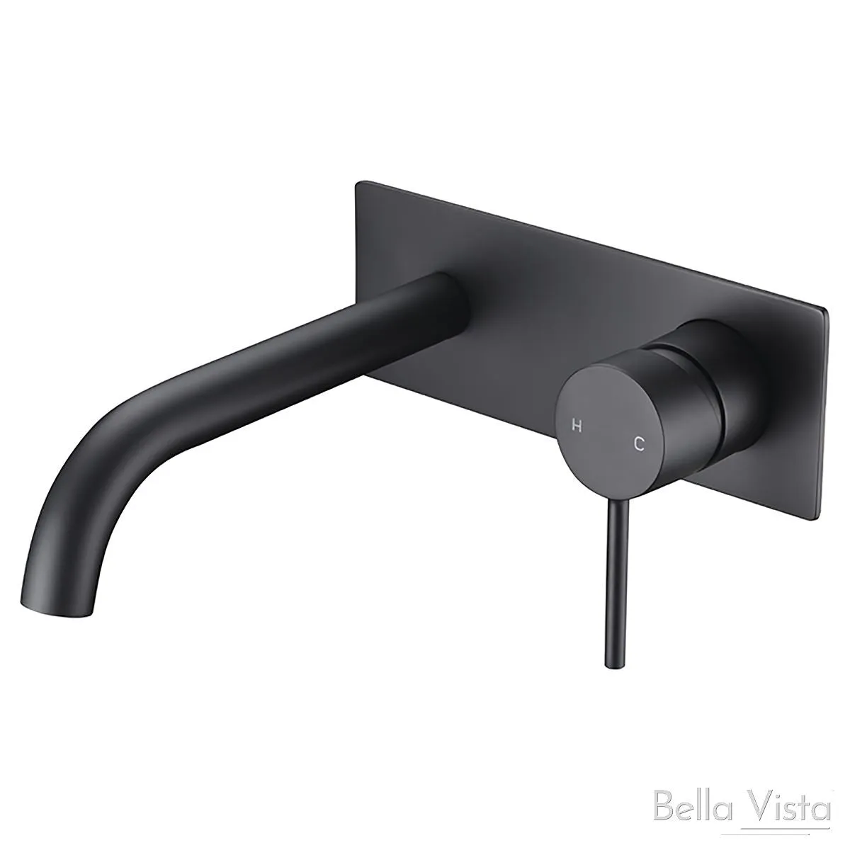 Hali Wall Basin Mixer Matte Black