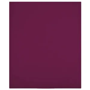 Jersey Fitted Sheet Bordeaux 180x200 cm Cotton