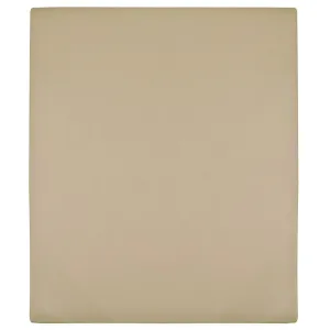 Jersey Fitted Sheet Taupe 100x200 cm Cotton