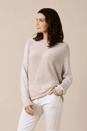 Kyle Zipped Cardigan Blush Shimmer