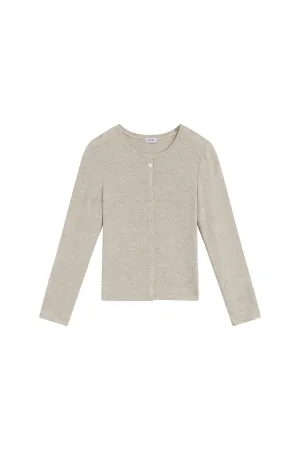 Lauren Classic Crew Cardigan, Oatmeal