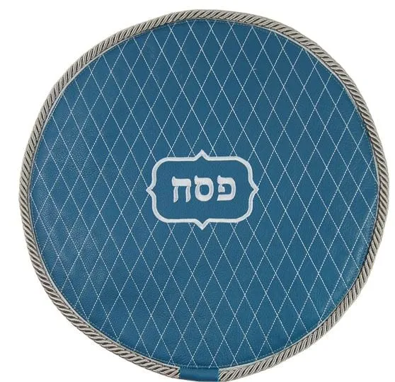 Leather Matzah Cover with embroidered Diamonds MA300-TL