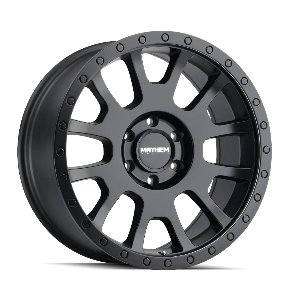 MAYHEM 8302 | MATTE BLACK | 6x139.7 | 17x8.5 | -5mm