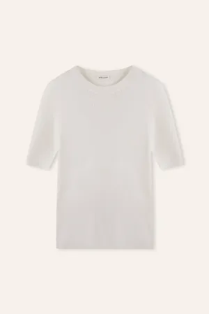 MONA silk-blended top (White)