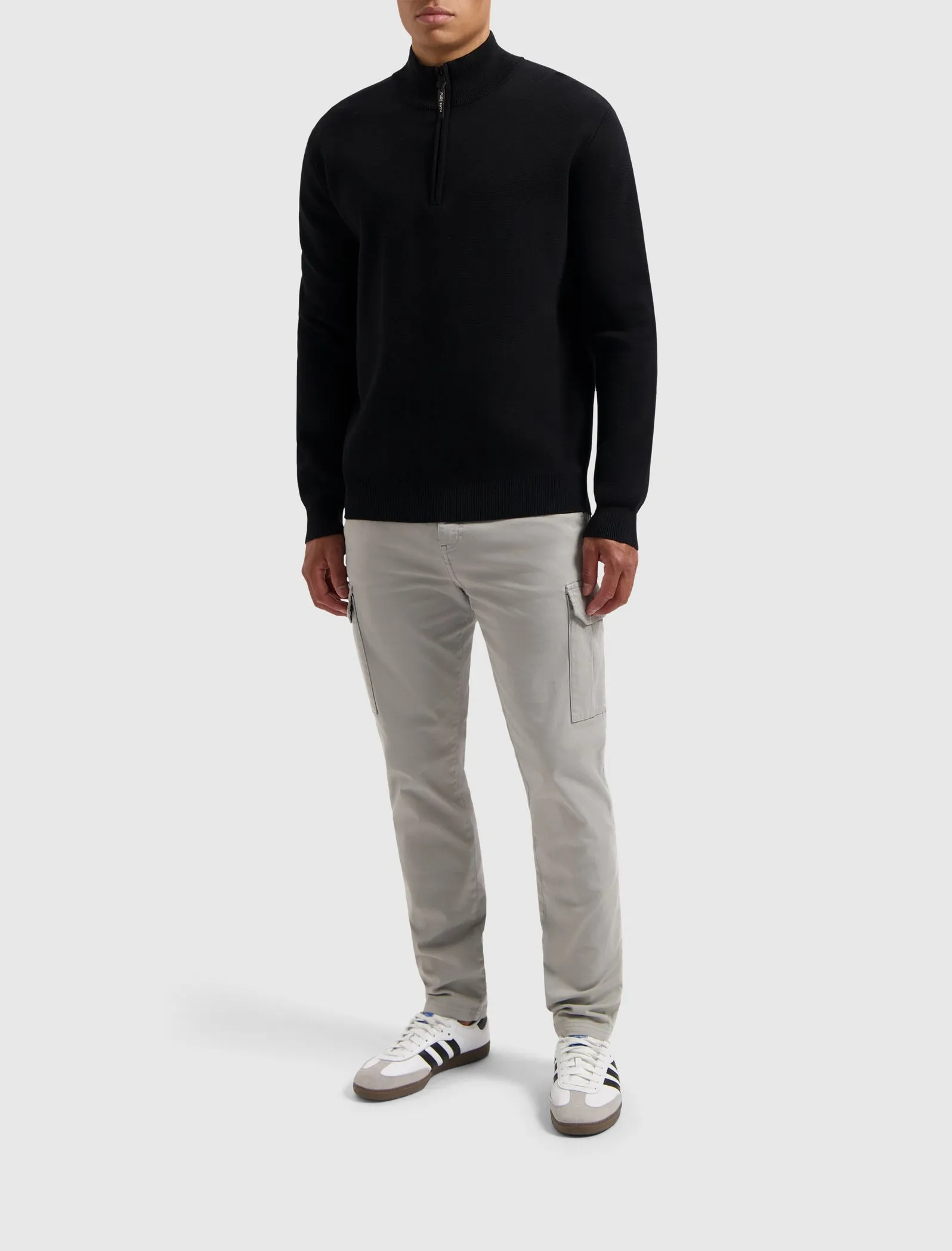 Oversized Halfzip Knitwear | Black