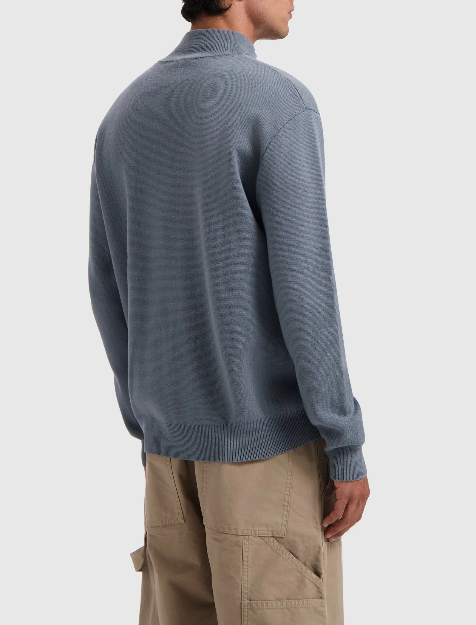 Oversized Halfzip Knitwear | Blue