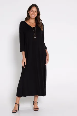 Raja Bamboo Dress - Black