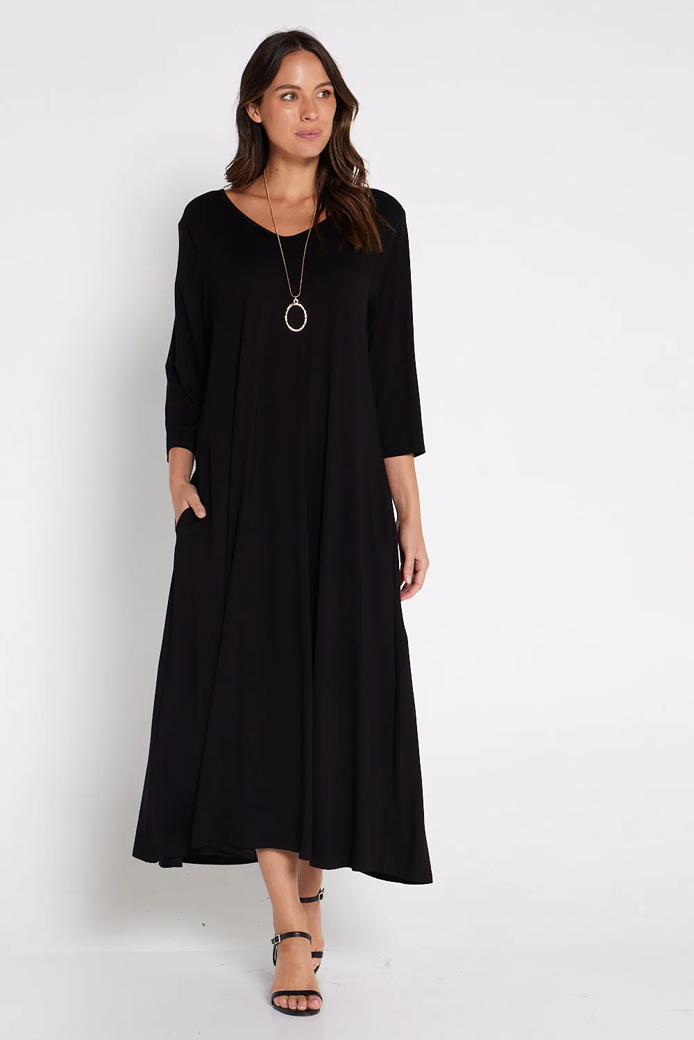 Raja Bamboo Dress - Black