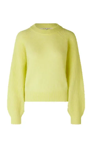 Second Female O Neck Sweater in Yellow