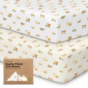 Soothe Fitted Crib Sheet (Construction)