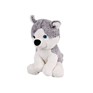 Standing Cute Husky Soft Toy | Height - 30 cm | Grey