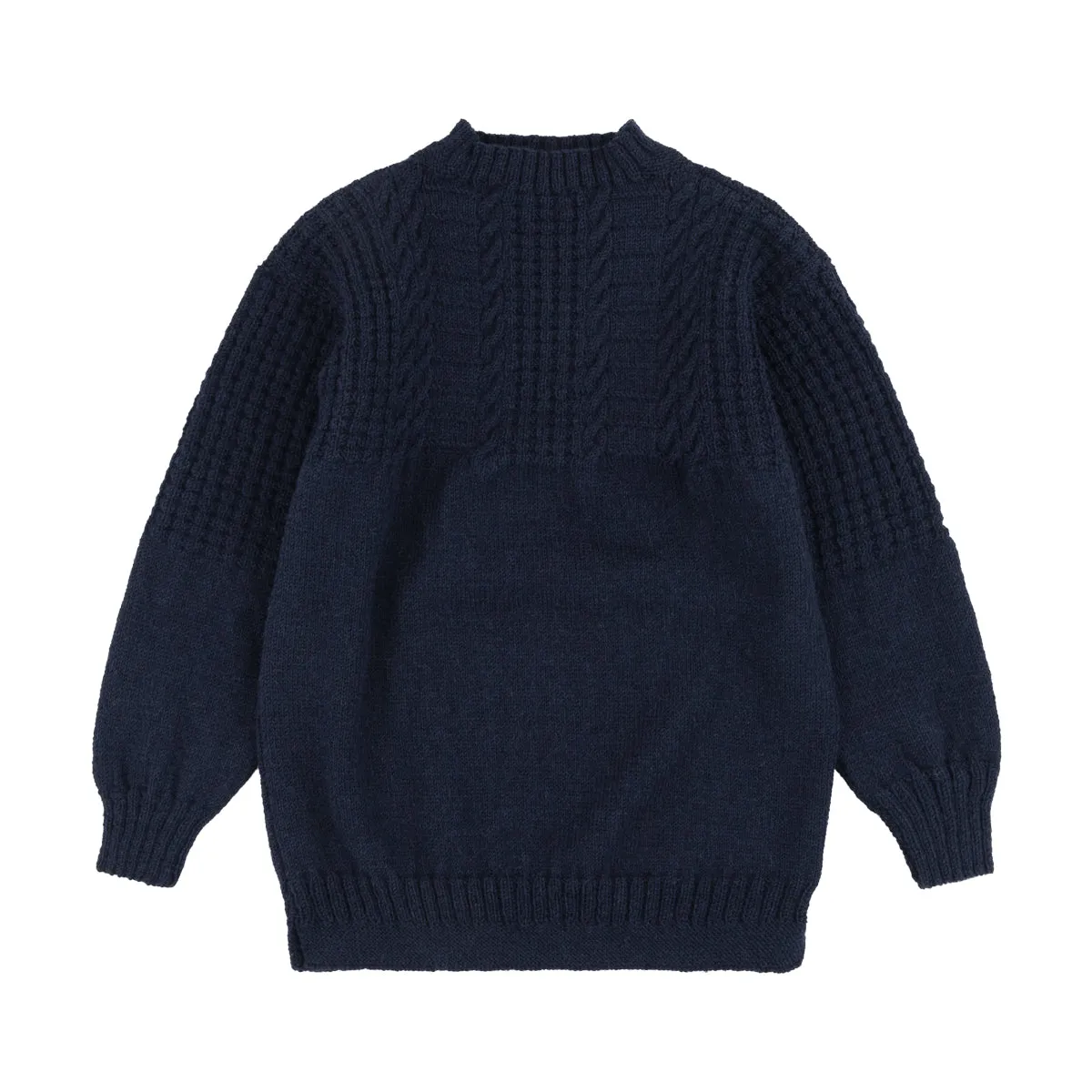 THE GANSY : HAND KNITTED BRITISH WORSTED WOOL