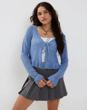 Vella Cardi in Ice Blue